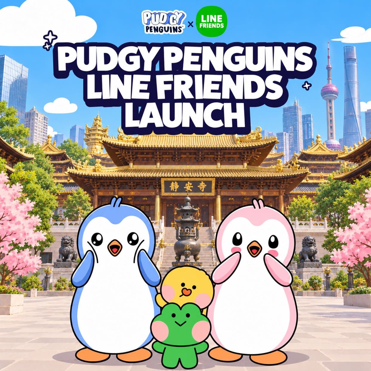 Pudgy Penguins' LINE FRIENDS Collection Debuts in Seoul